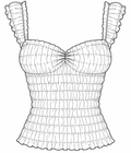 Milkmaid top sewing pattern